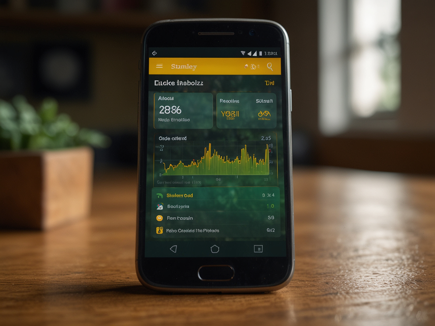 Icona app Stanleybet e schermo smartphone